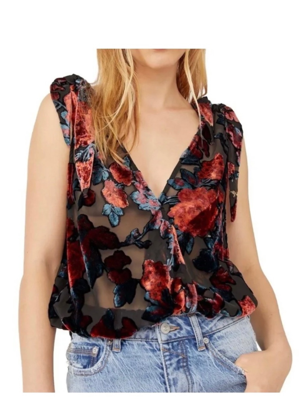 Free People Velvet Top
